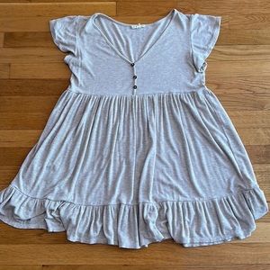 Cream/Beige shirt dress (can be worn oversized), XL, WORN ONCE, Marshalls